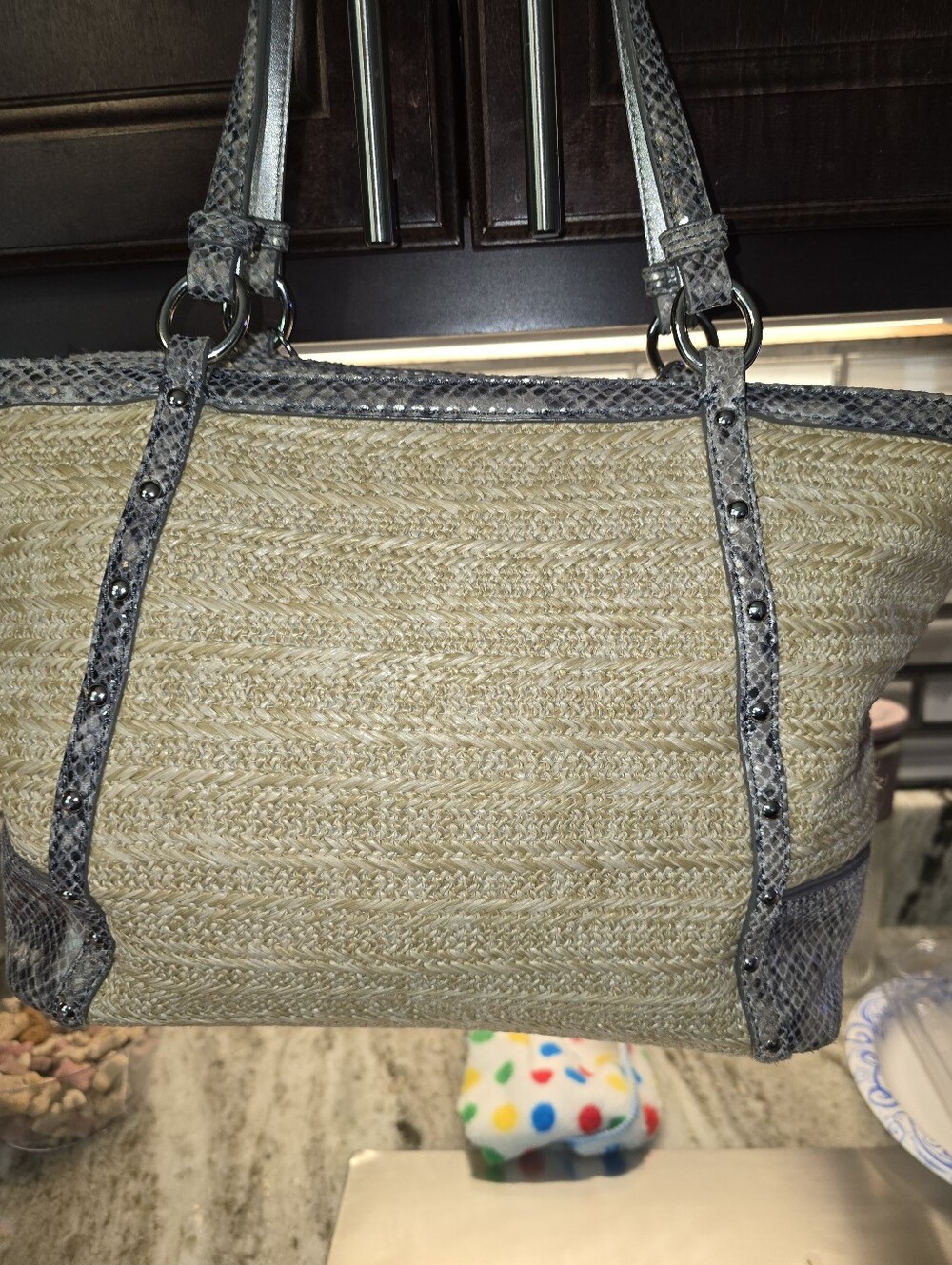 Coach Straw Tote - Picture 8 of 9